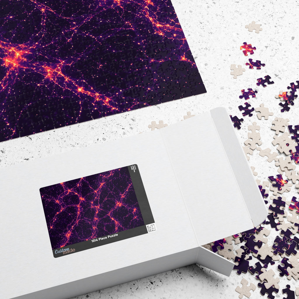 Neon Mycelium - Sunset Synapse Jigsaw Puzzle
