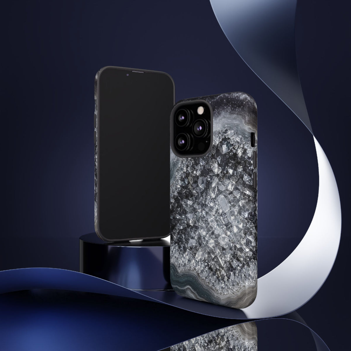 Geode Core - Silver Smoke Phone Case