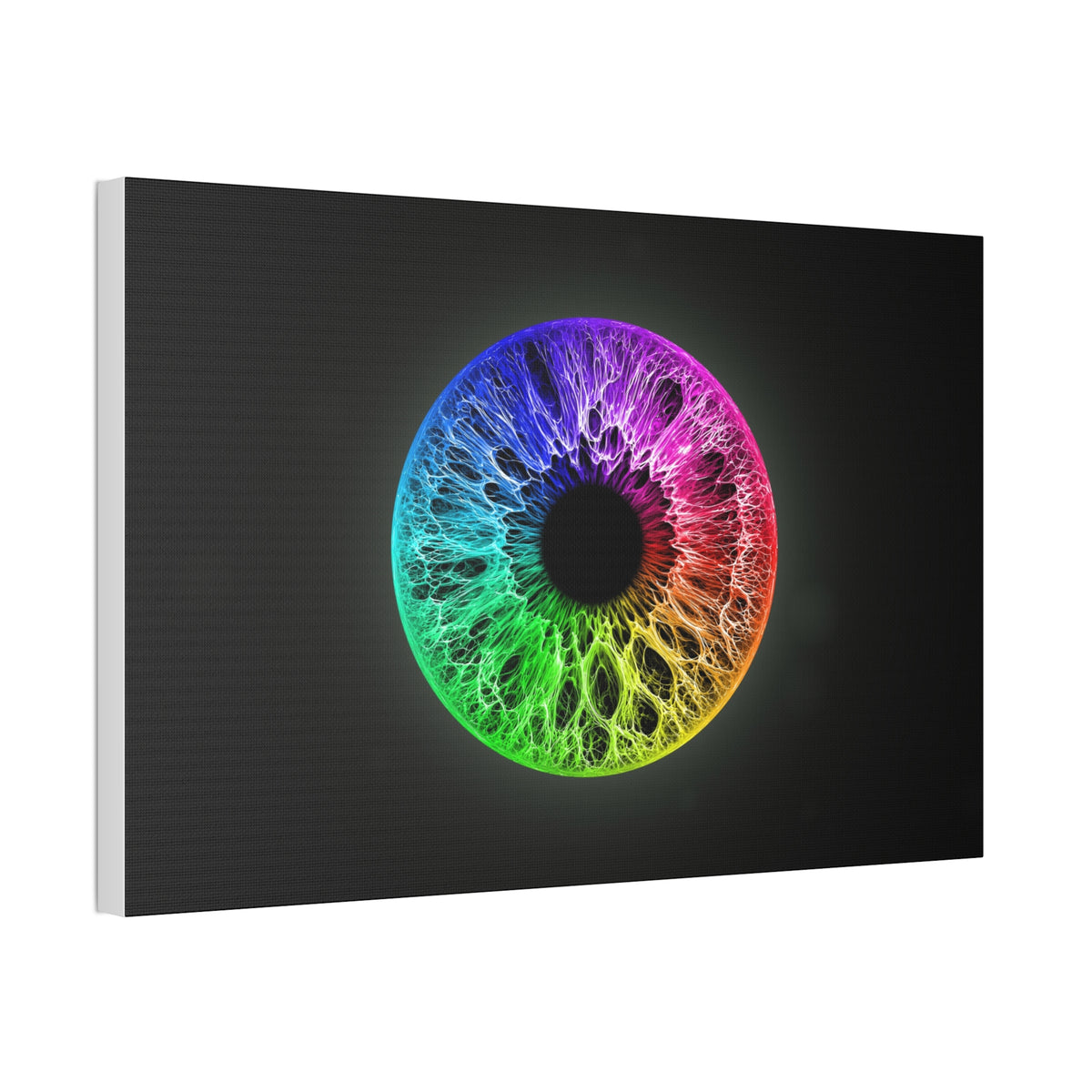 BLXNTT Iris – Lace Web Rainbow Sectors Glossy Canvas