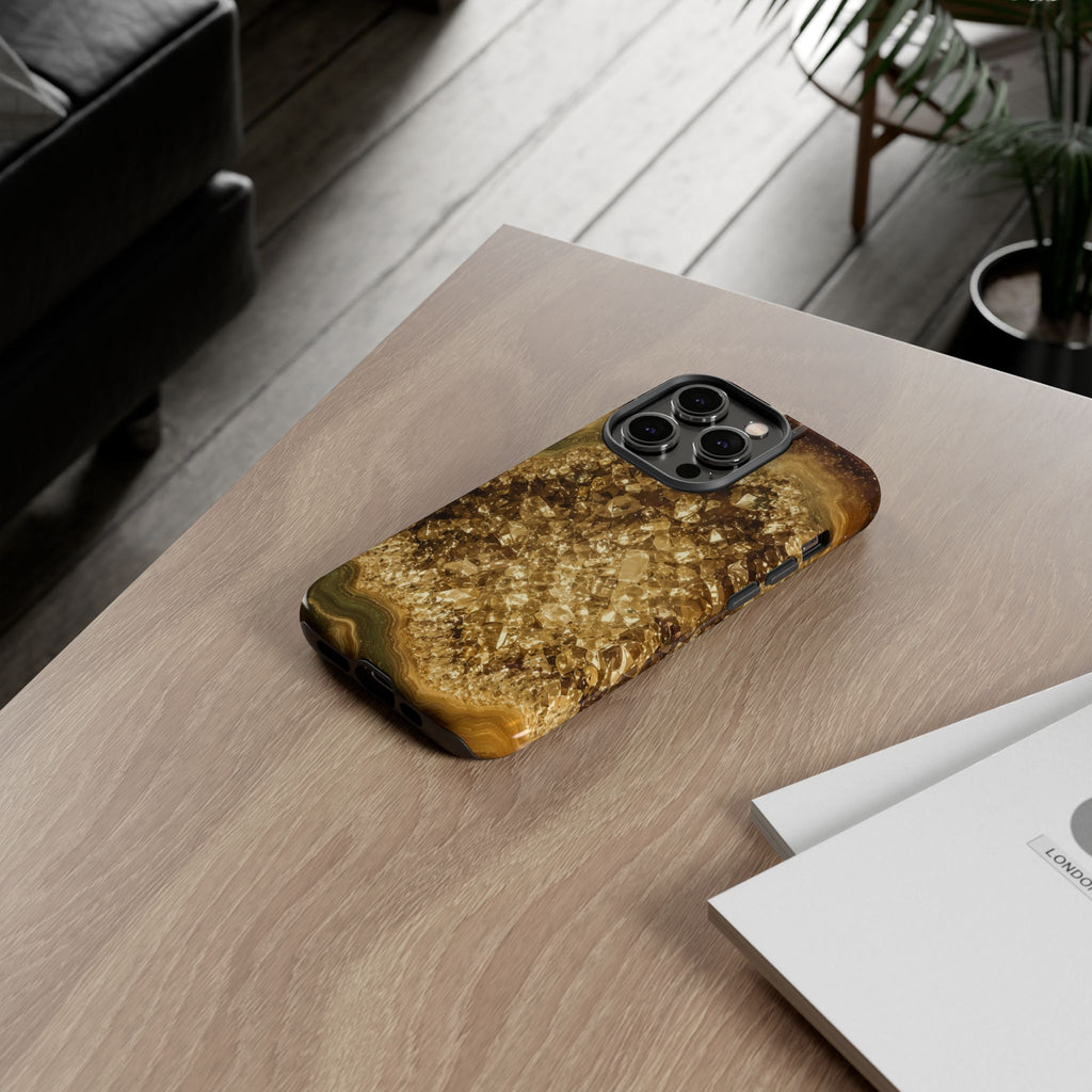 Geode Core - Gold Vein Phone Case