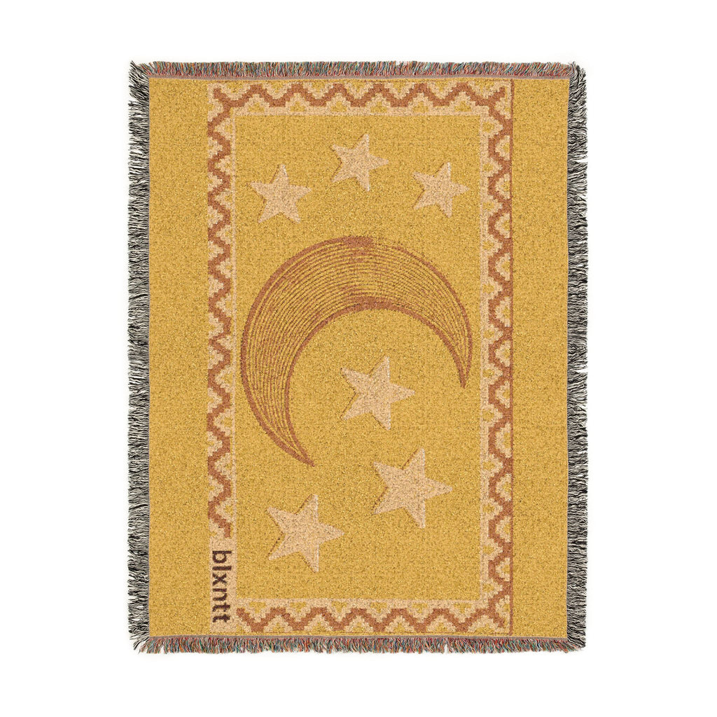 BLXNTT Yellow Hippie Woven Blanket #2