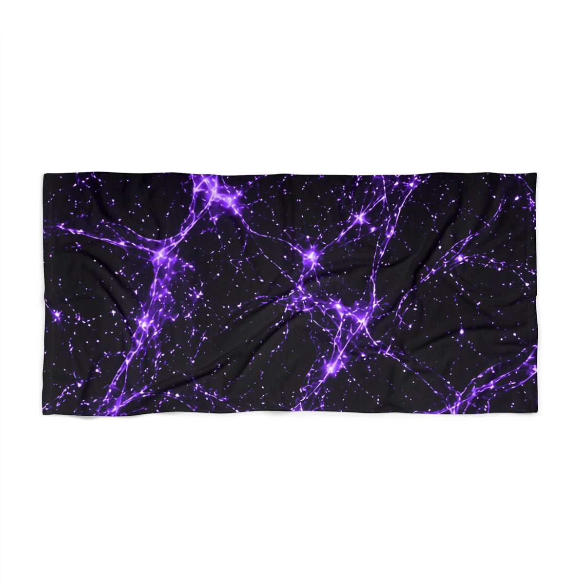 Neon Mycelium - Ultraviolet Beach Towel
