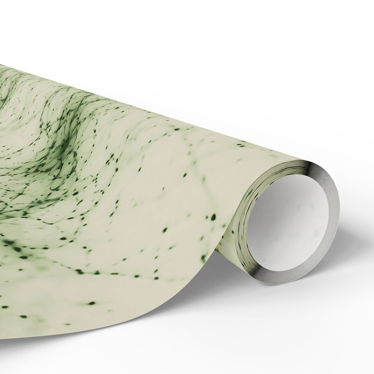 Neon Mycelium - Matcha Latte Wrapping Paper
