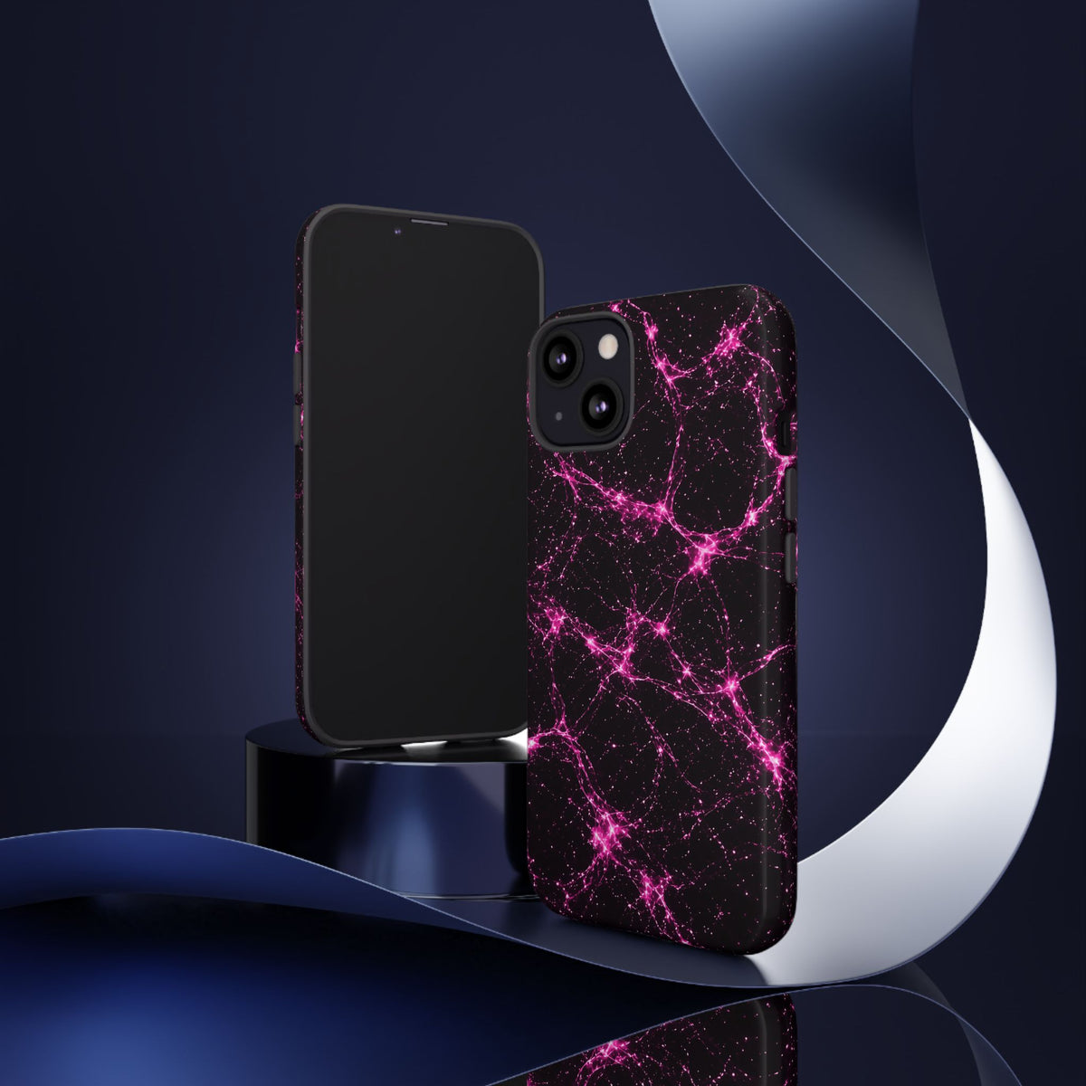 Neon Mycelium - Hot Pink Pulse Phone Case