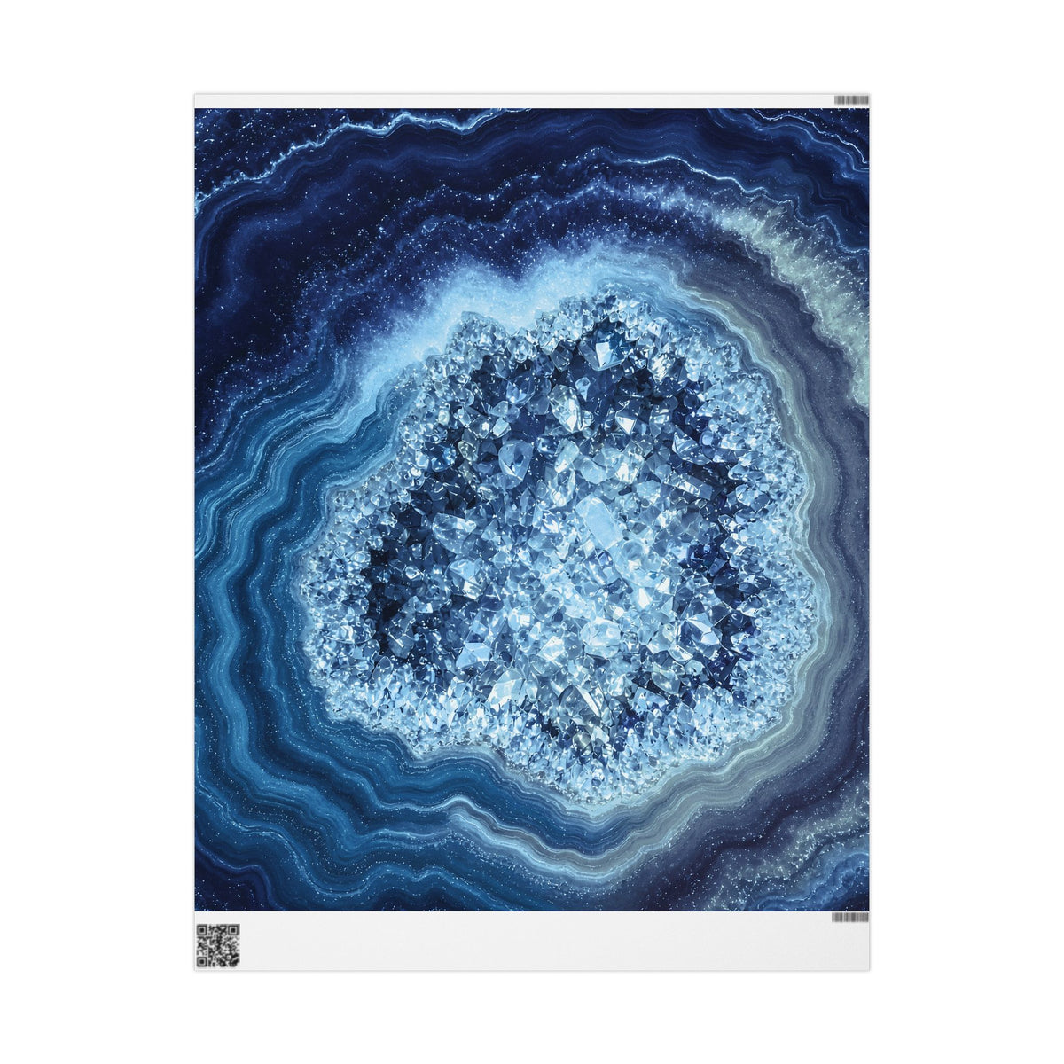 Geode Core - Glacier Wrapping Paper