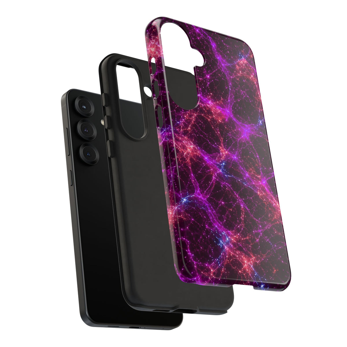 Neon Mycelium - Ember Orchid Phone Case