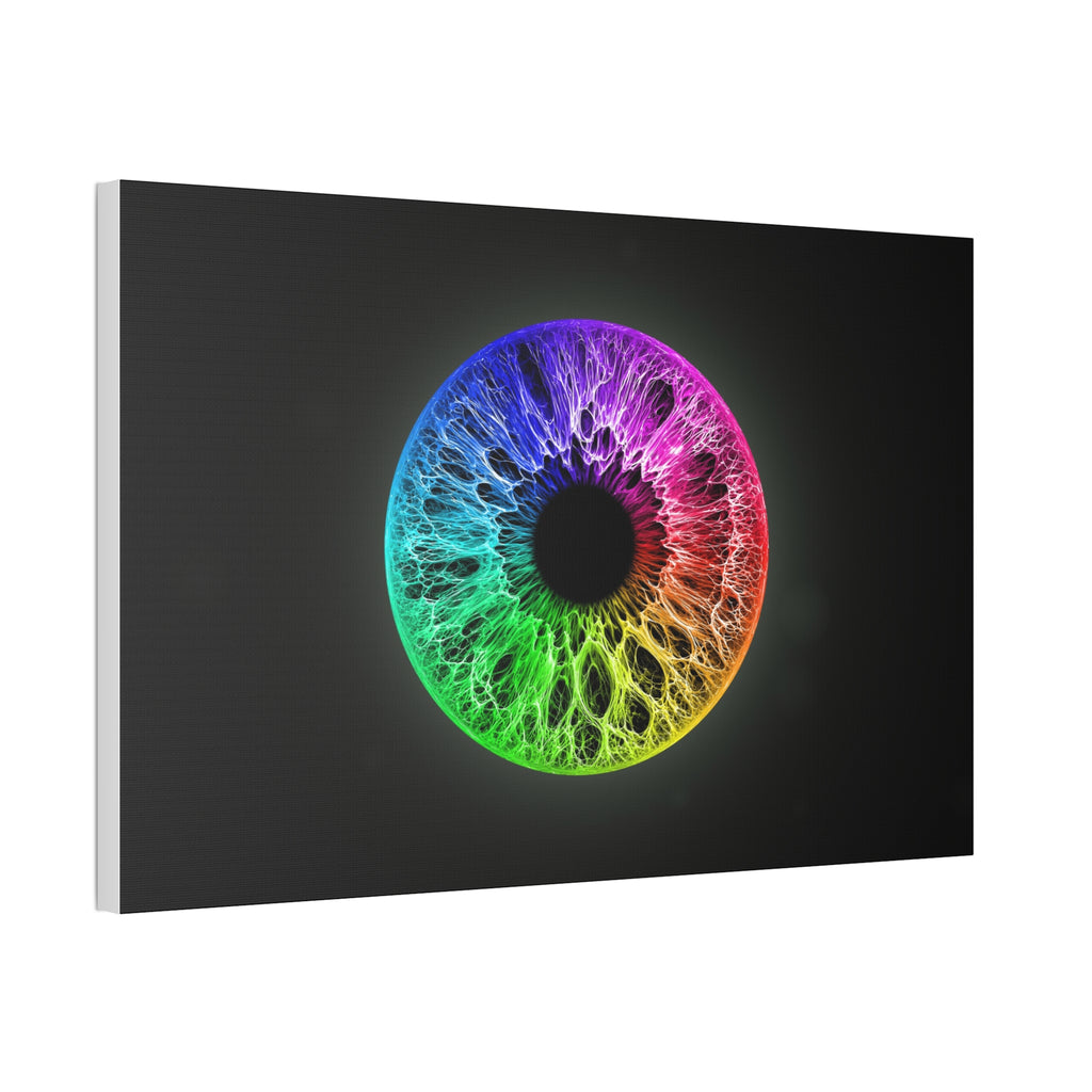 BLXNTT Iris – Lace Web Rainbow Sectors Glossy Canvas