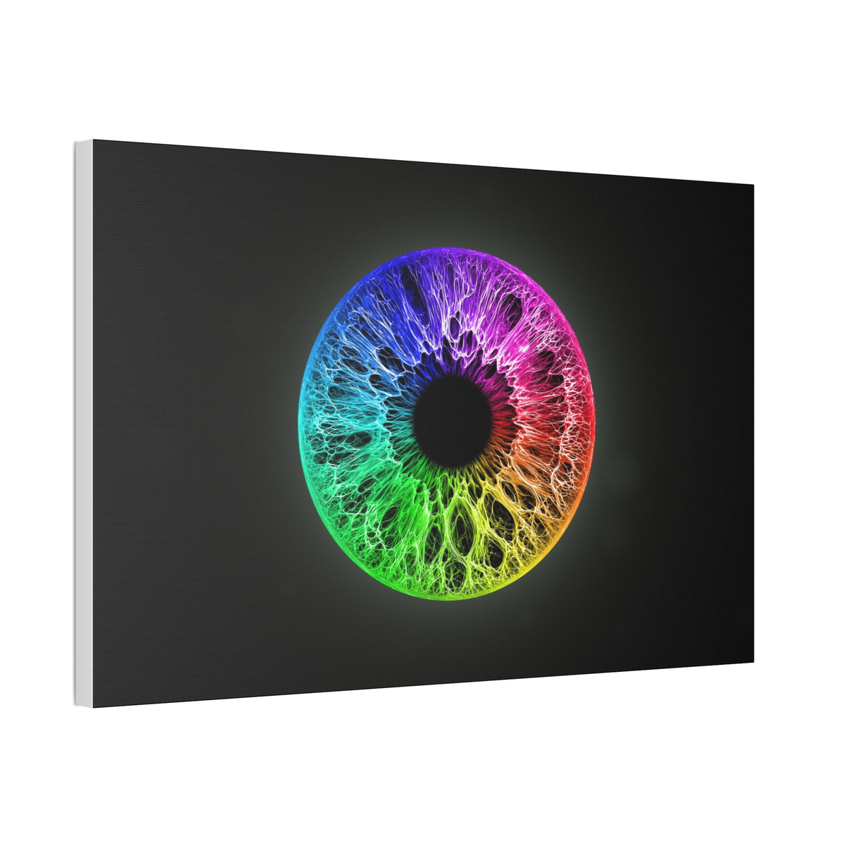 BLXNTT Iris – Lace Web Rainbow Sectors Glossy Canvas