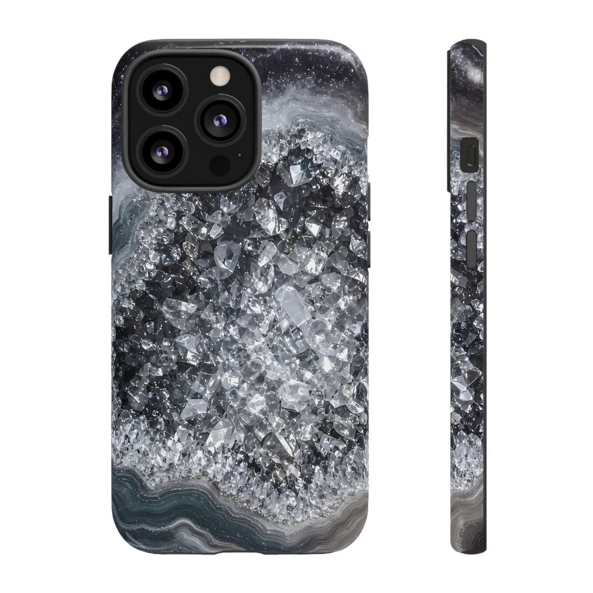 Geode Core - Silver Smoke Phone Case