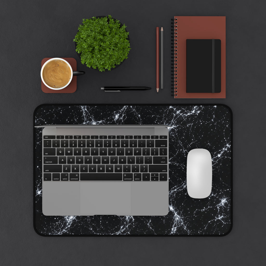 Neon Mycelium - Silver Ghost Desk Mat