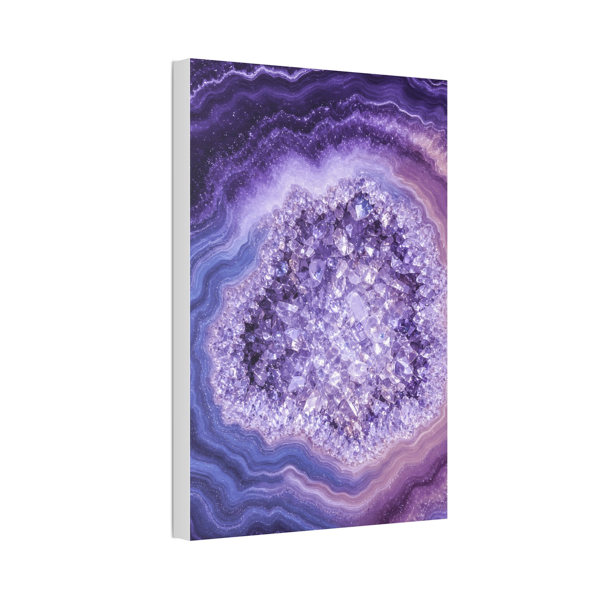 Geode Core - Lilac Dream Glossy Canvas