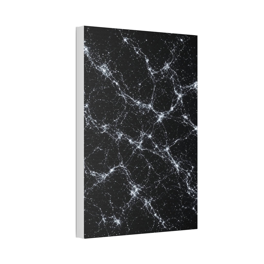 Neon Mycelium - Silver Ghost Glossy Canvas
