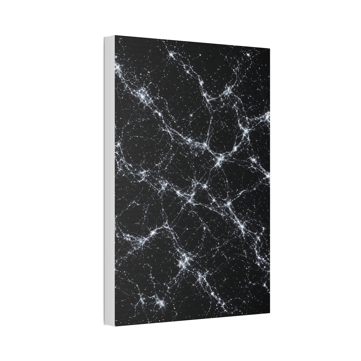 Neon Mycelium - Silver Ghost Glossy Canvas