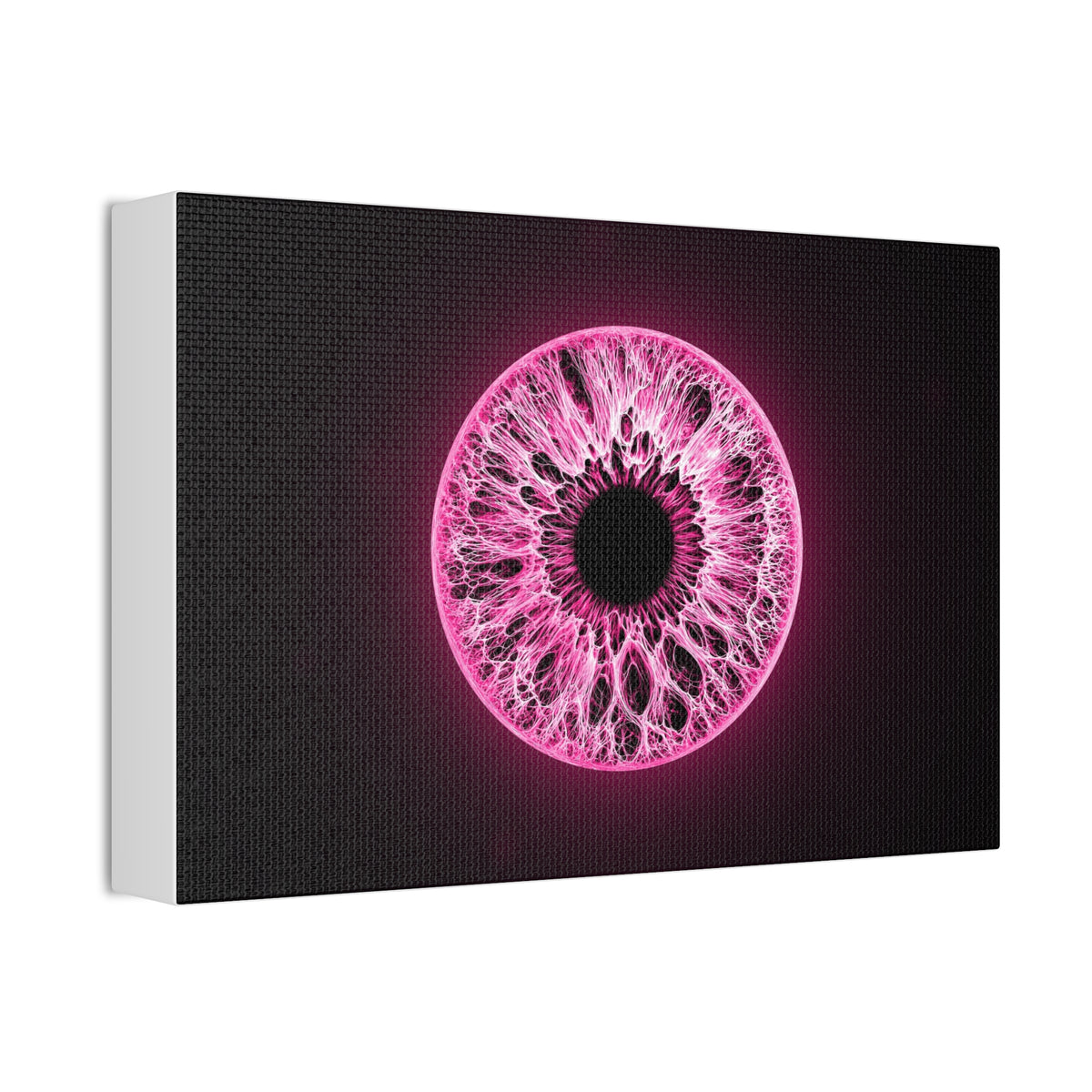 BLXNTT Iris – Lace Web Neon Pink Glossy Canvas