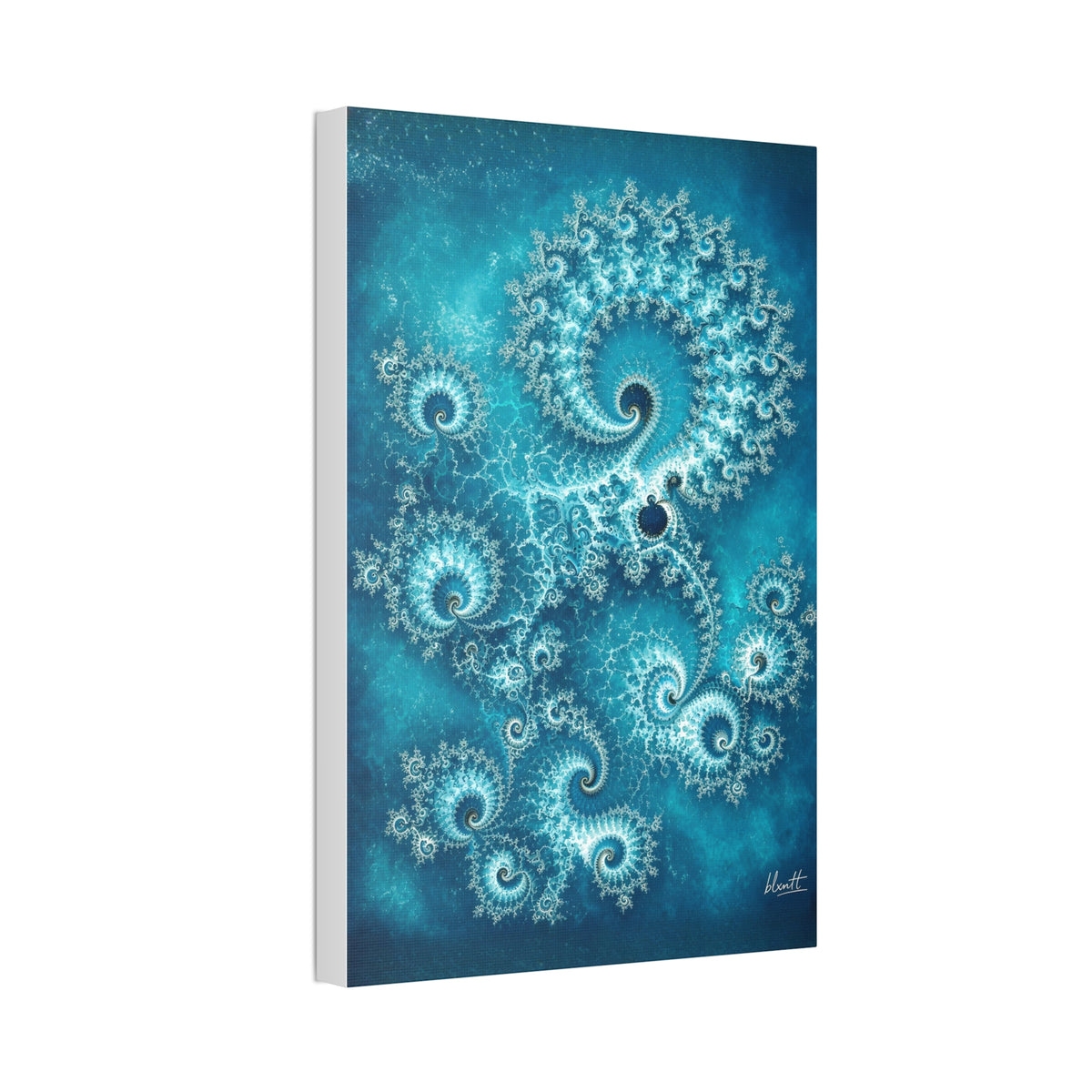 Copper Infinity - Lagoon Glossy Canvas