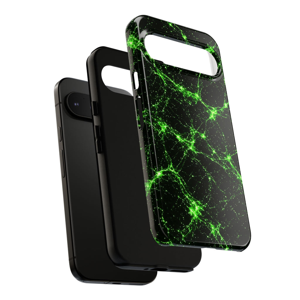 Neon Mycelium - Toxic Lime Phone Case