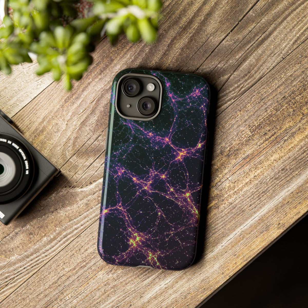 Neon Mycelium - Holographic Phone Case
