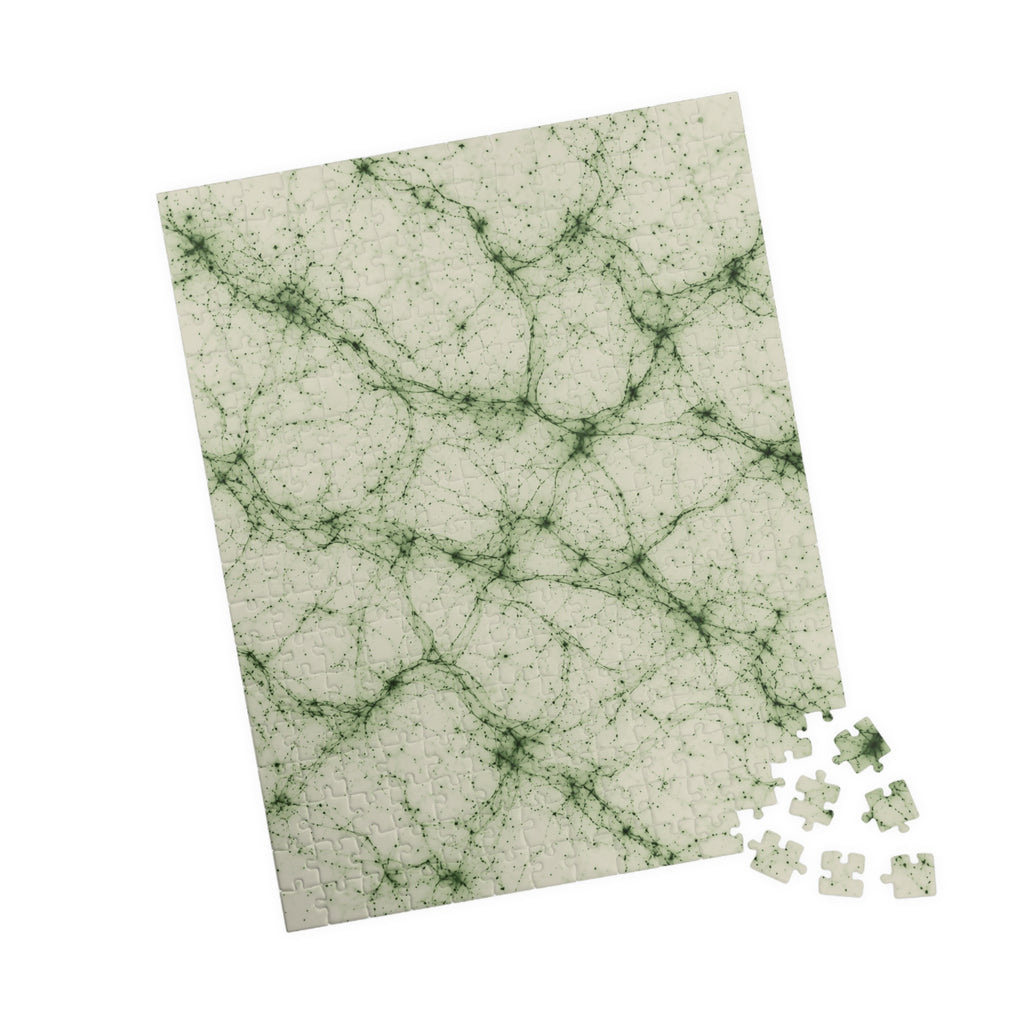 Neon Mycelium - Matcha Latte Jigsaw Puzzle