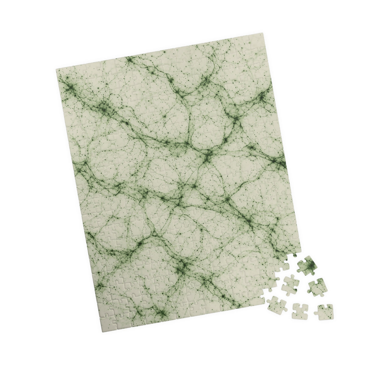 Neon Mycelium - Matcha Latte Jigsaw Puzzle