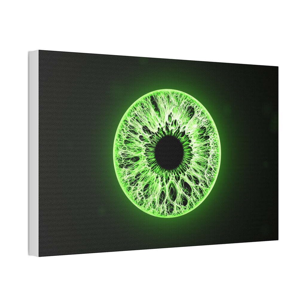 BLXNTT Iris – Lace Web Lime Shock Glossy Canvas