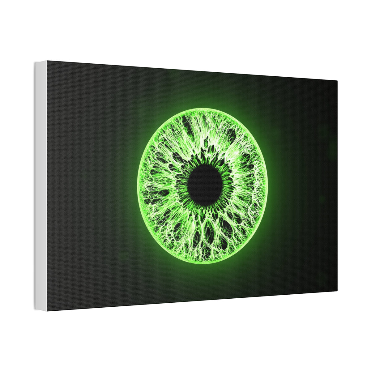BLXNTT Iris – Lace Web Lime Shock Glossy Canvas