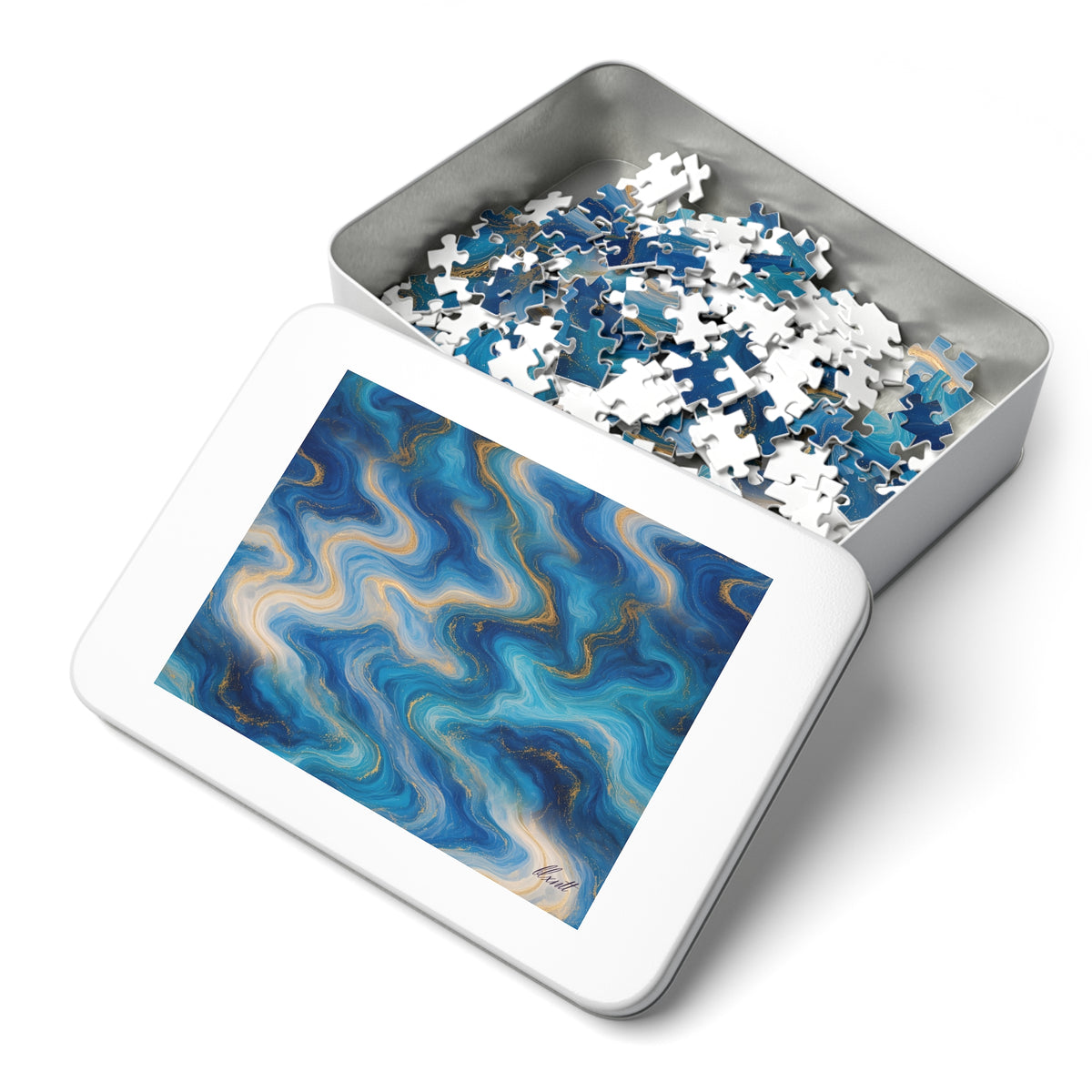 Ocean Blue Marble Puzzle