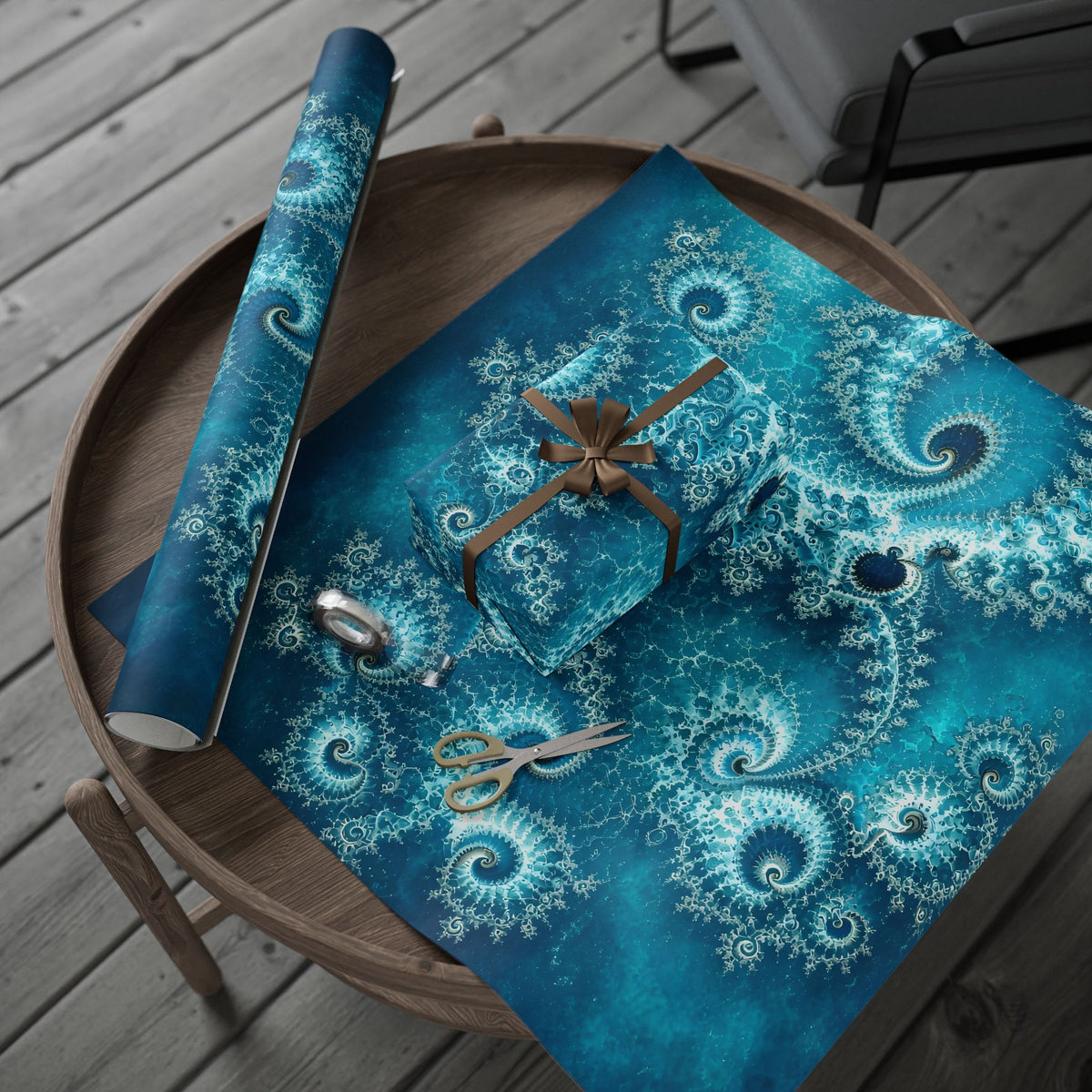 Copper Infinity - Lagoon Wrapping Paper