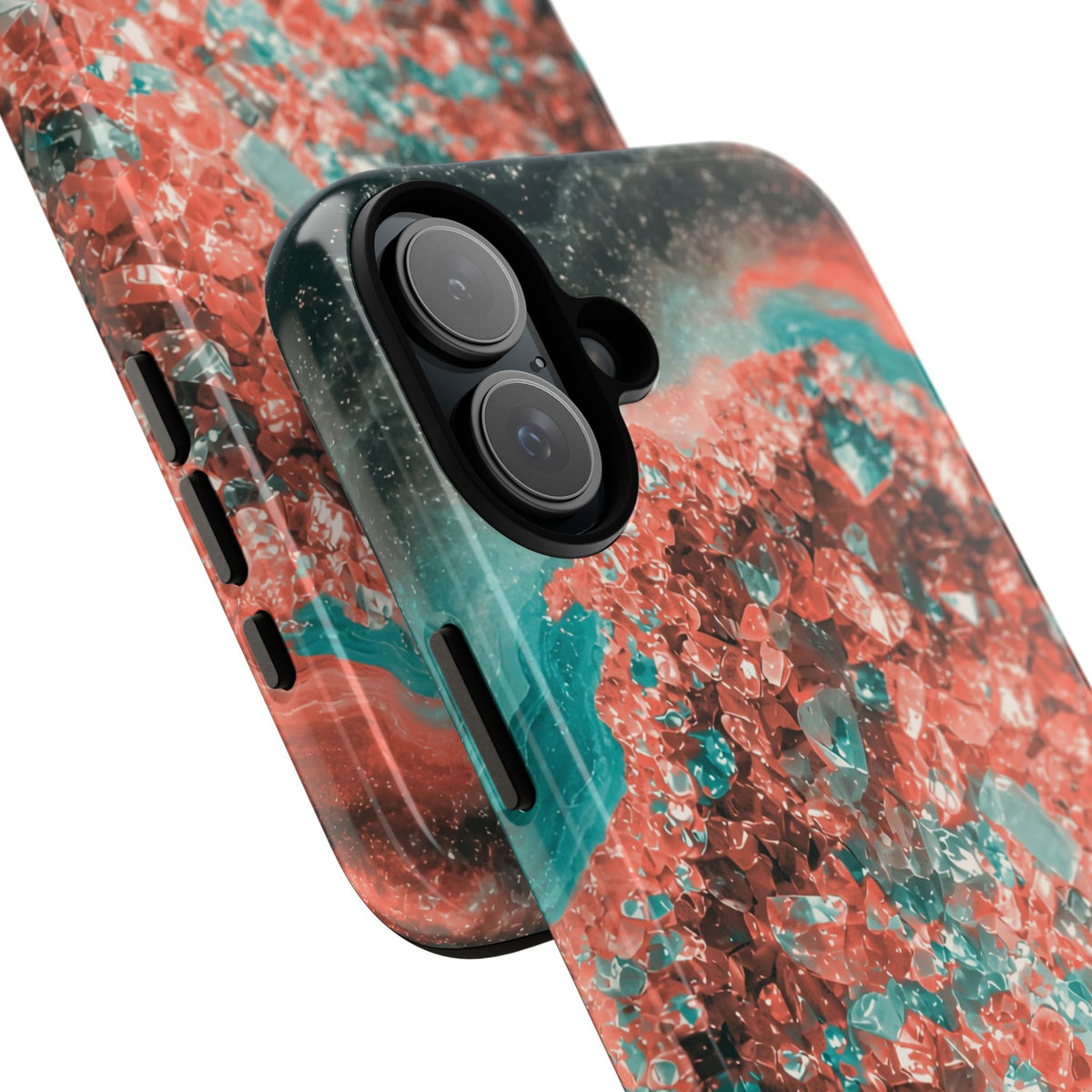 Geode Core - Coral Teal Phone Case