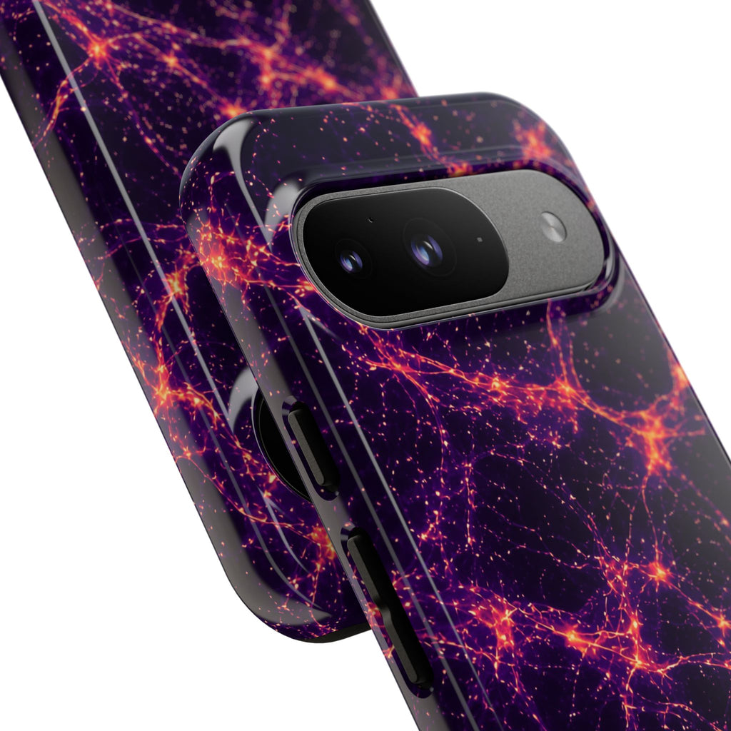 Neon Mycelium - Sunset Synapse Phone Case