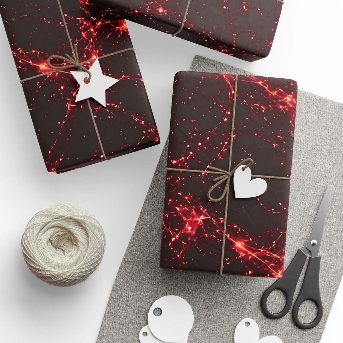 Neon Mycelium - Blood Moon Wrapping Paper