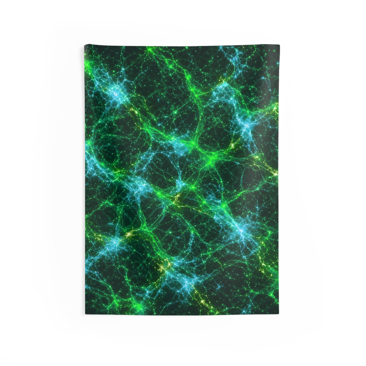 Neon Mycelium - Mermaid Tapestry