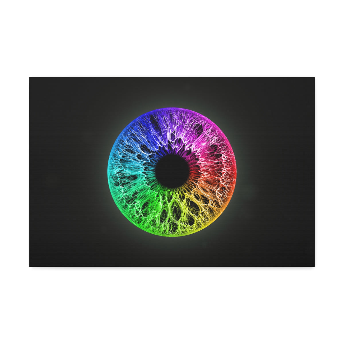 BLXNTT Iris – Lace Web Rainbow Sectors Glossy Canvas