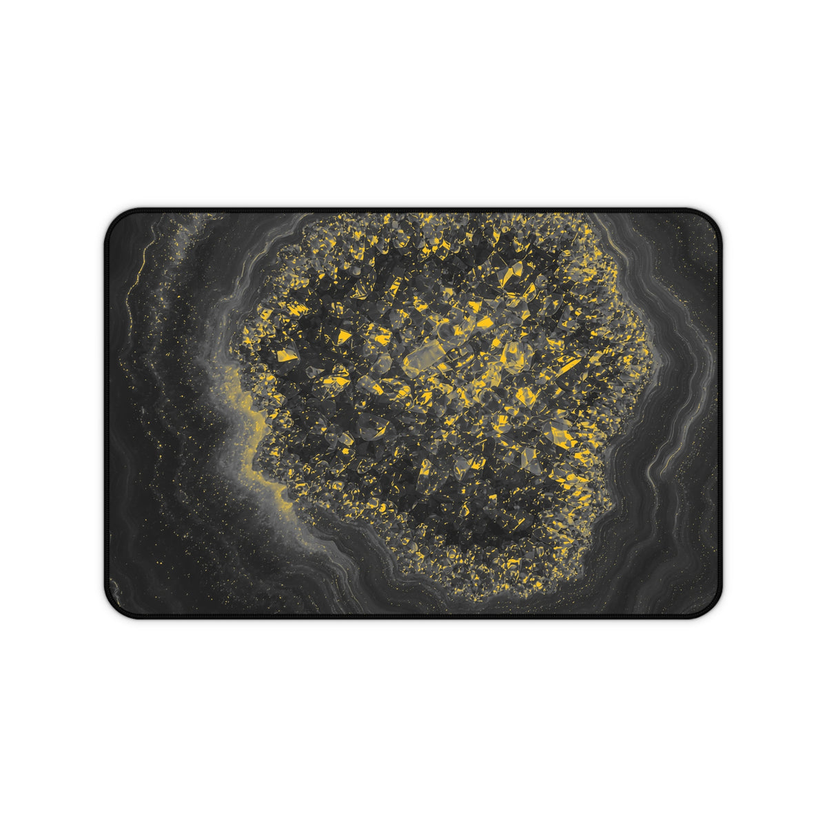Geode Core - Mono Gold Spark Desk Mat