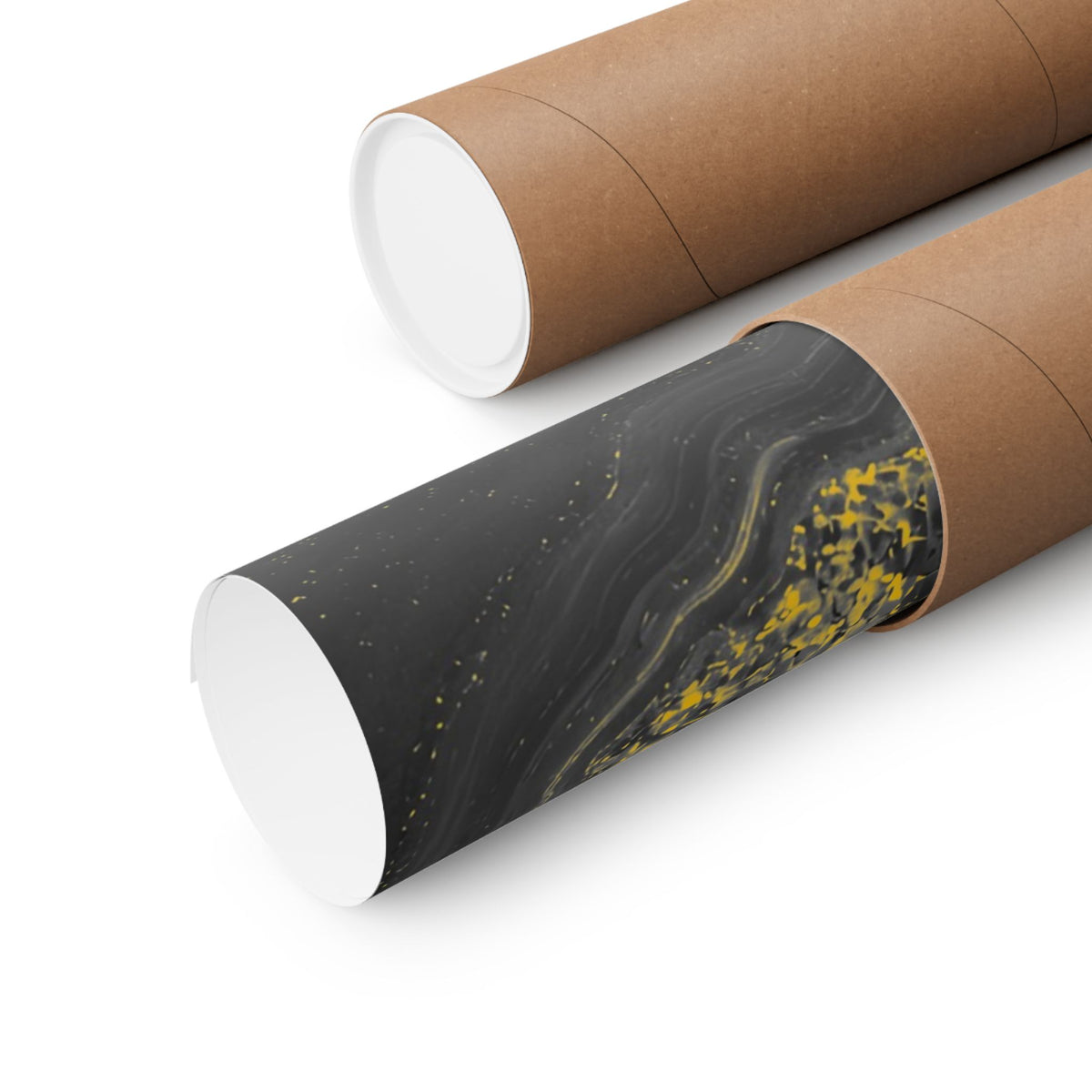 Geode Core - Mono Gold Spark Poster
