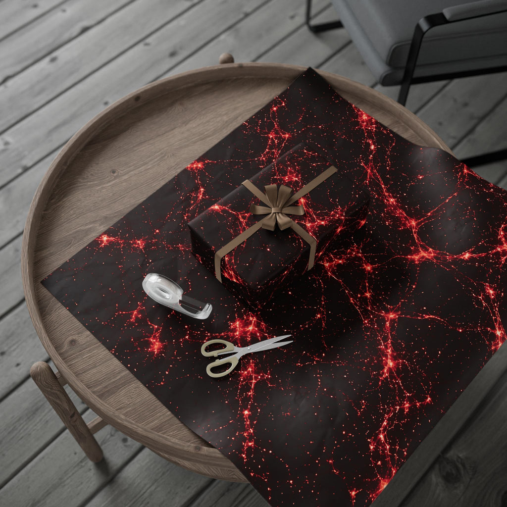 Neon Mycelium - Blood Moon Wrapping Paper