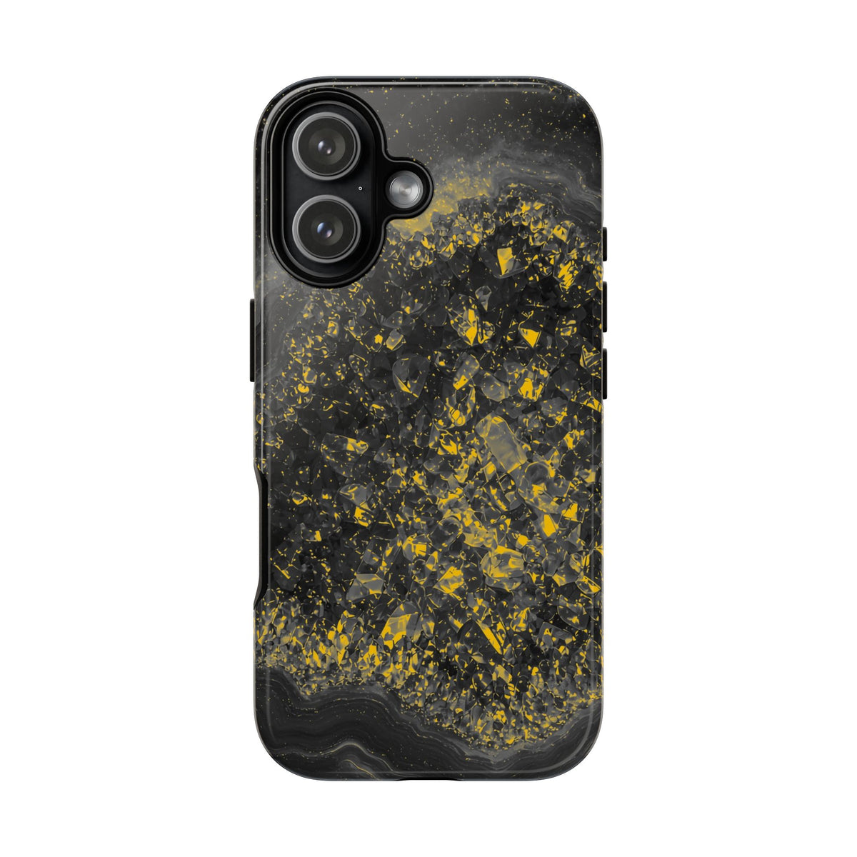 Geode Core - Mono Gold Spark Phone Case