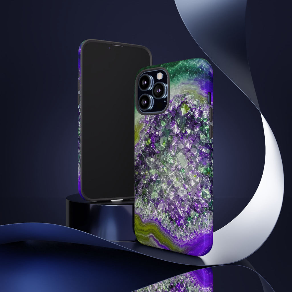 Geode Core - Ruby Emerald Phone Case