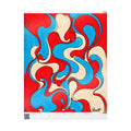 Fillmore Flow - Red, Cyan & Cream Wrapping Paper