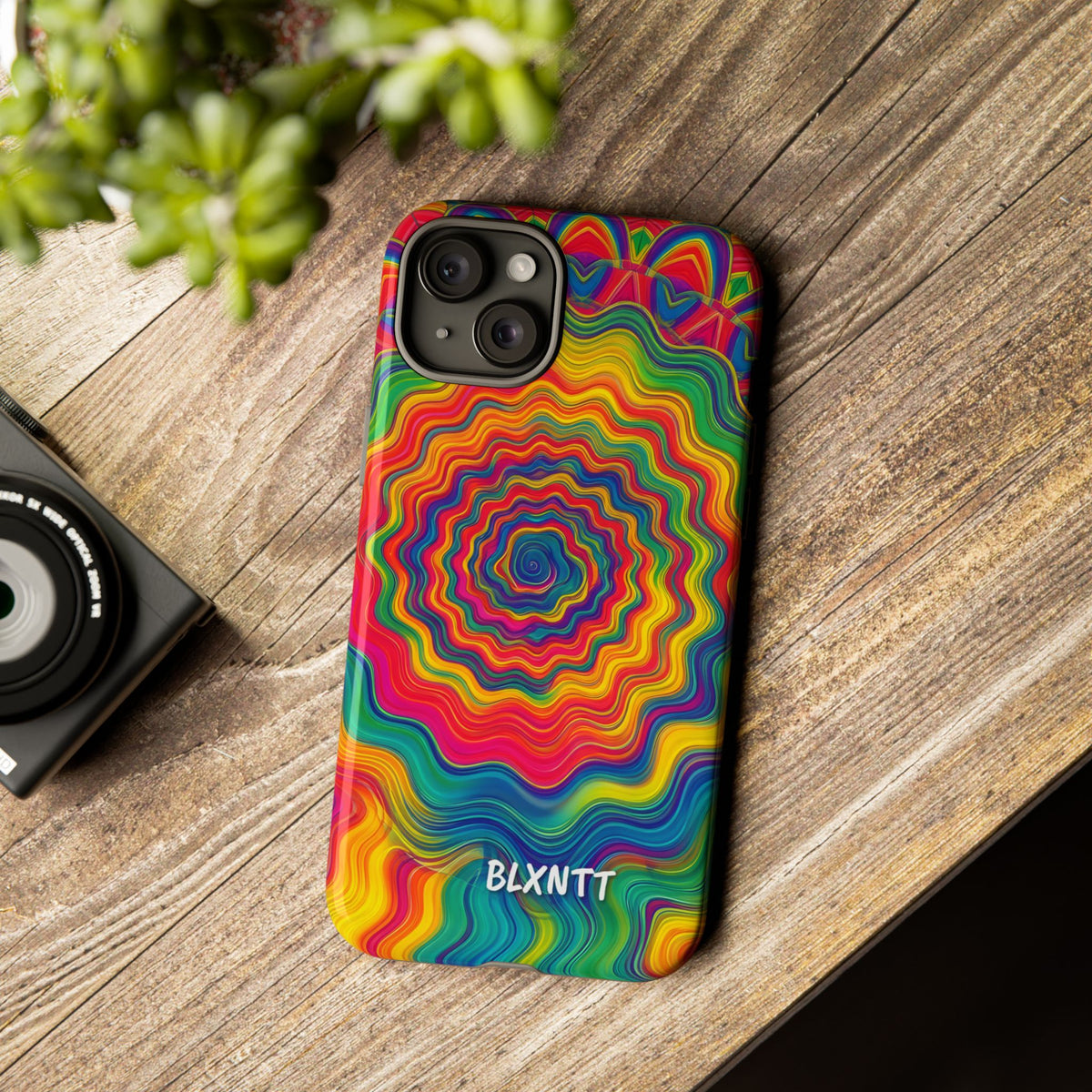 Hypnotic Rainbow Ripple Phone Case