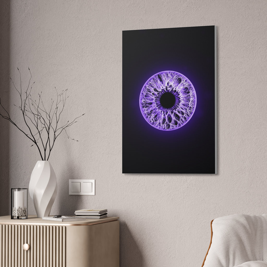 BLXNTT Iris – Lace Web Ultraviolet Glossy Canvas