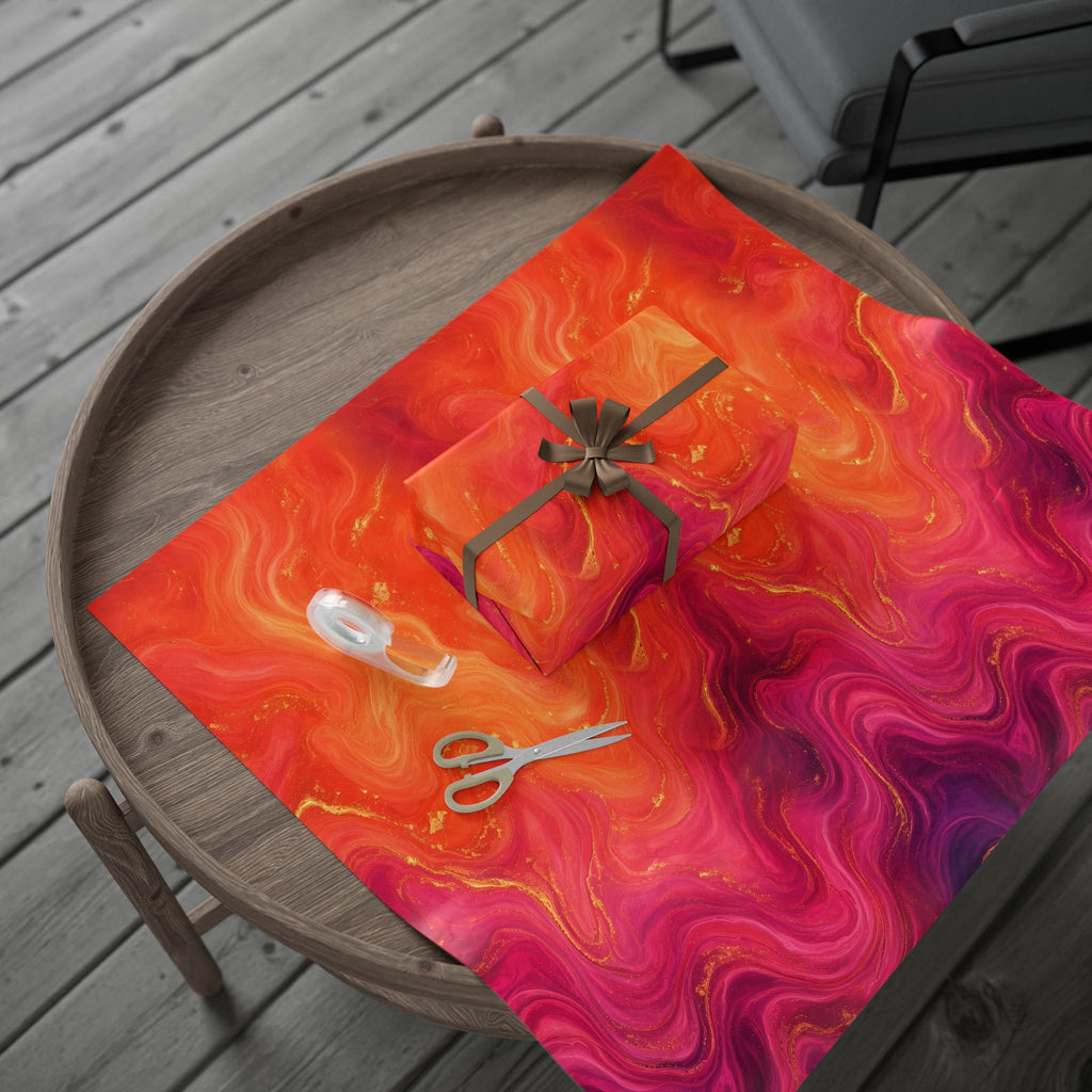 Sunset Marble Wrapping Paper