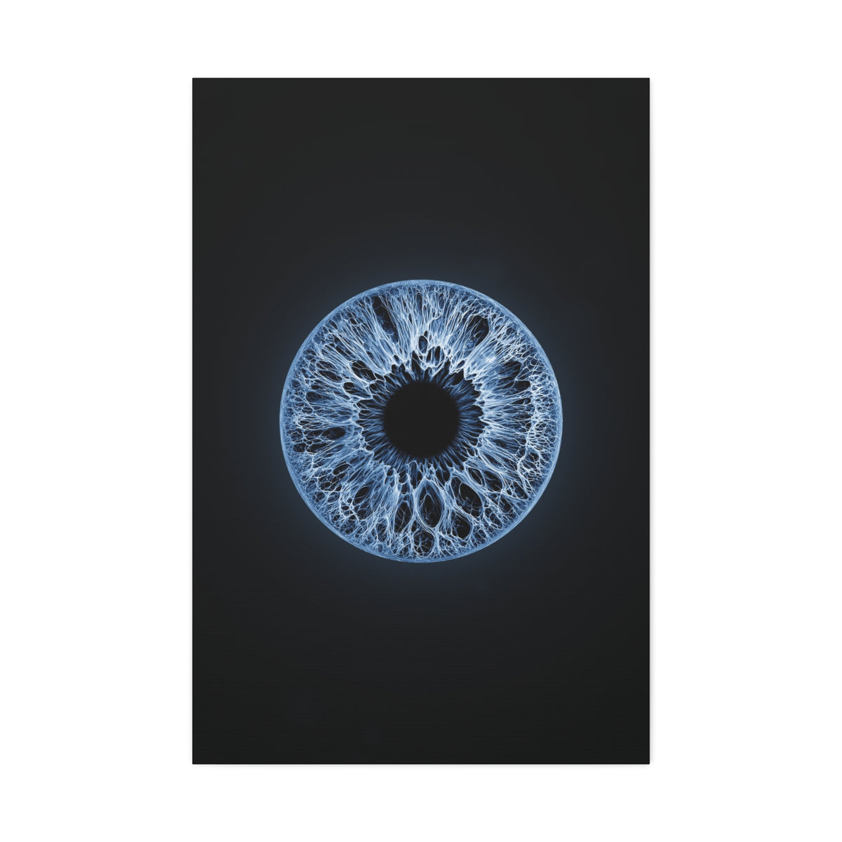 BLXNTT Iris – Lace Web Blue Glossy Canvas