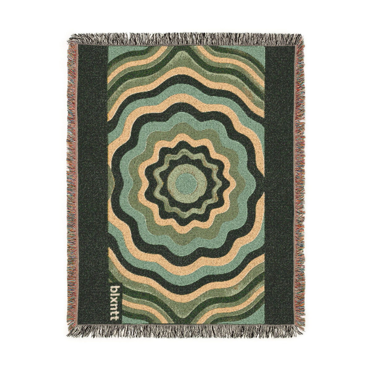 BLXNTT Green Hippie Woven Blanket #3