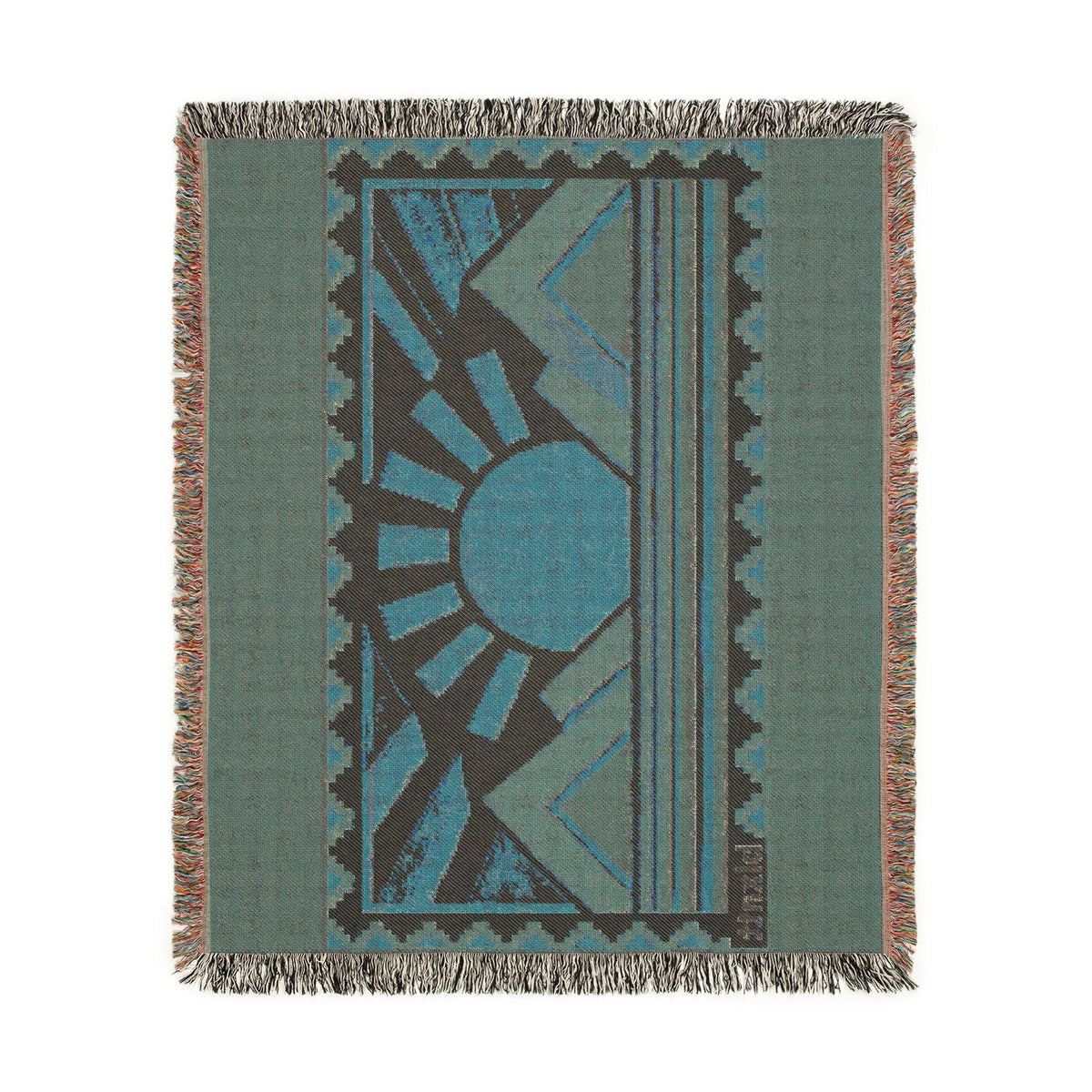 BLXNTT Orange Hippie Woven Blanket #1