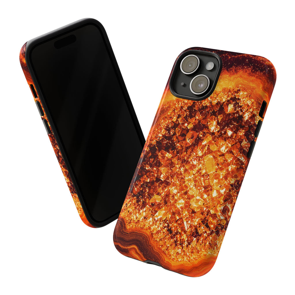 Geode Core - Molten Lava Phone Case