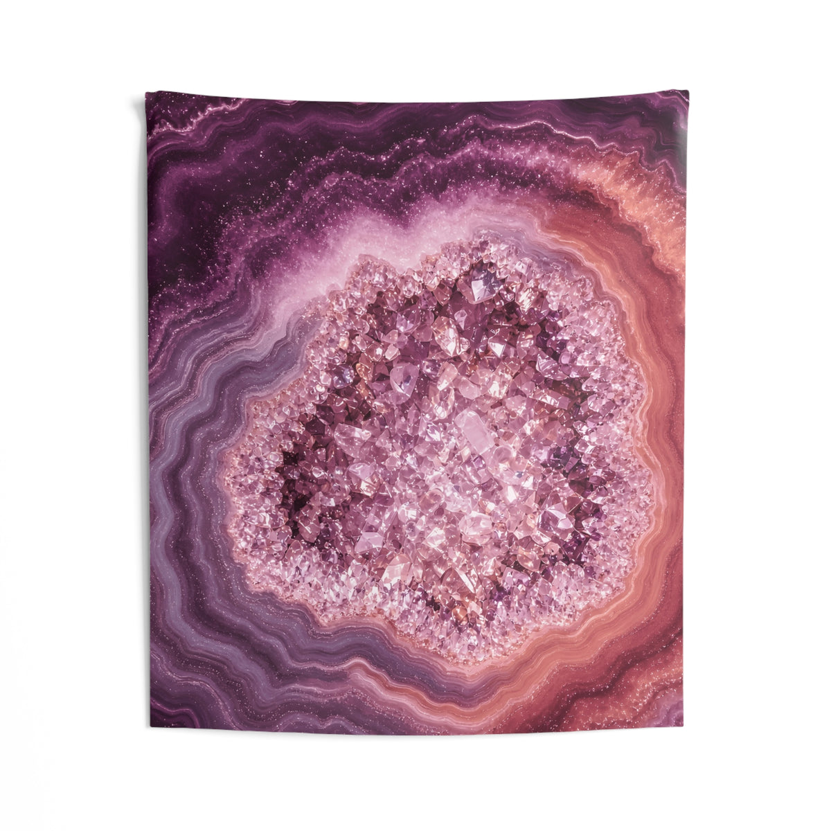 Geode Core - Rose Quartz Tapestry