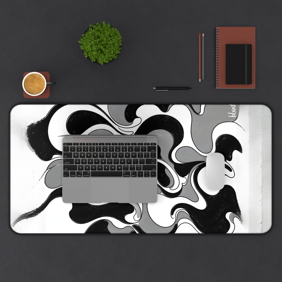 Fillmore Flow - Monochrome Desk Mat