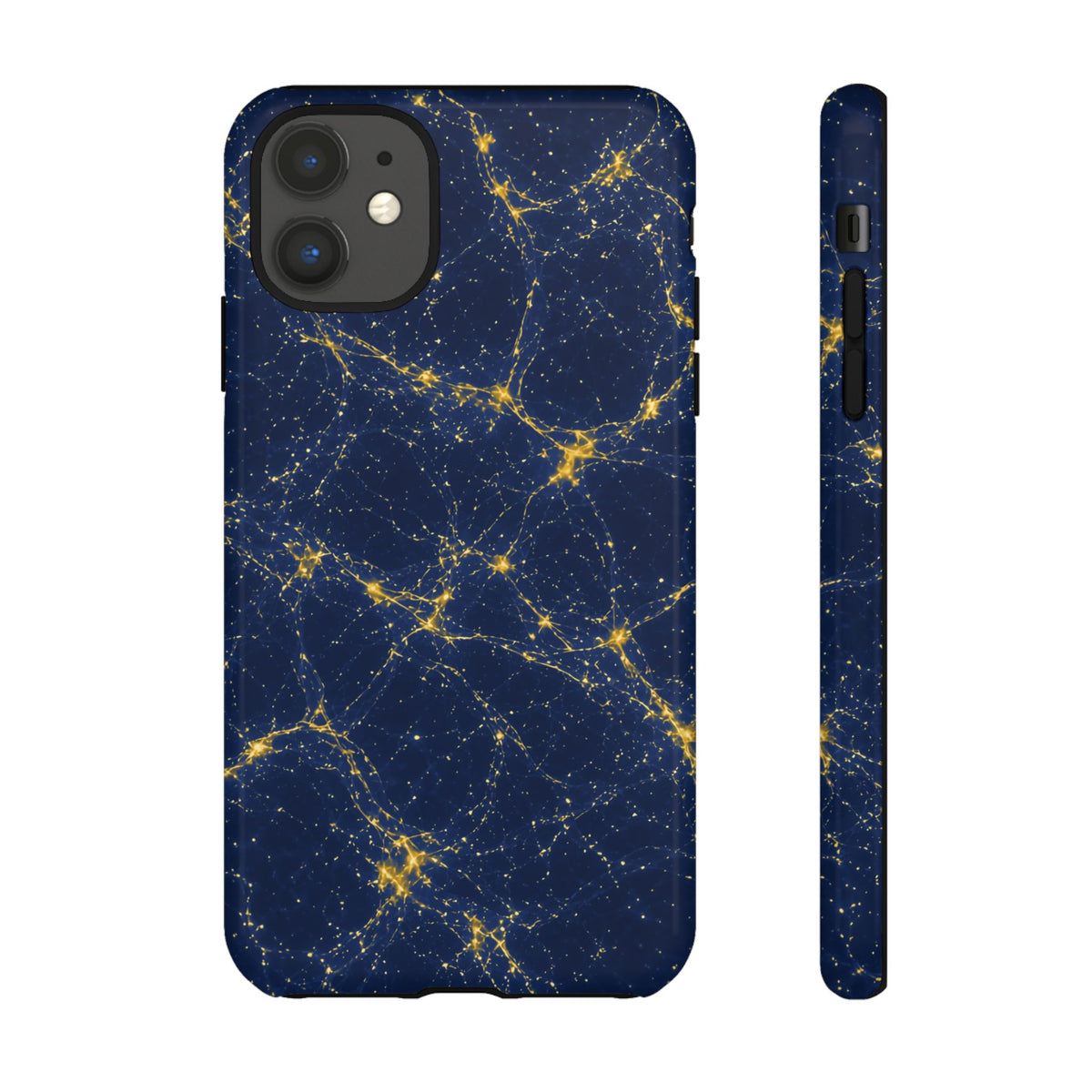 Neon Mycelium - Mustard Navy Phone Case