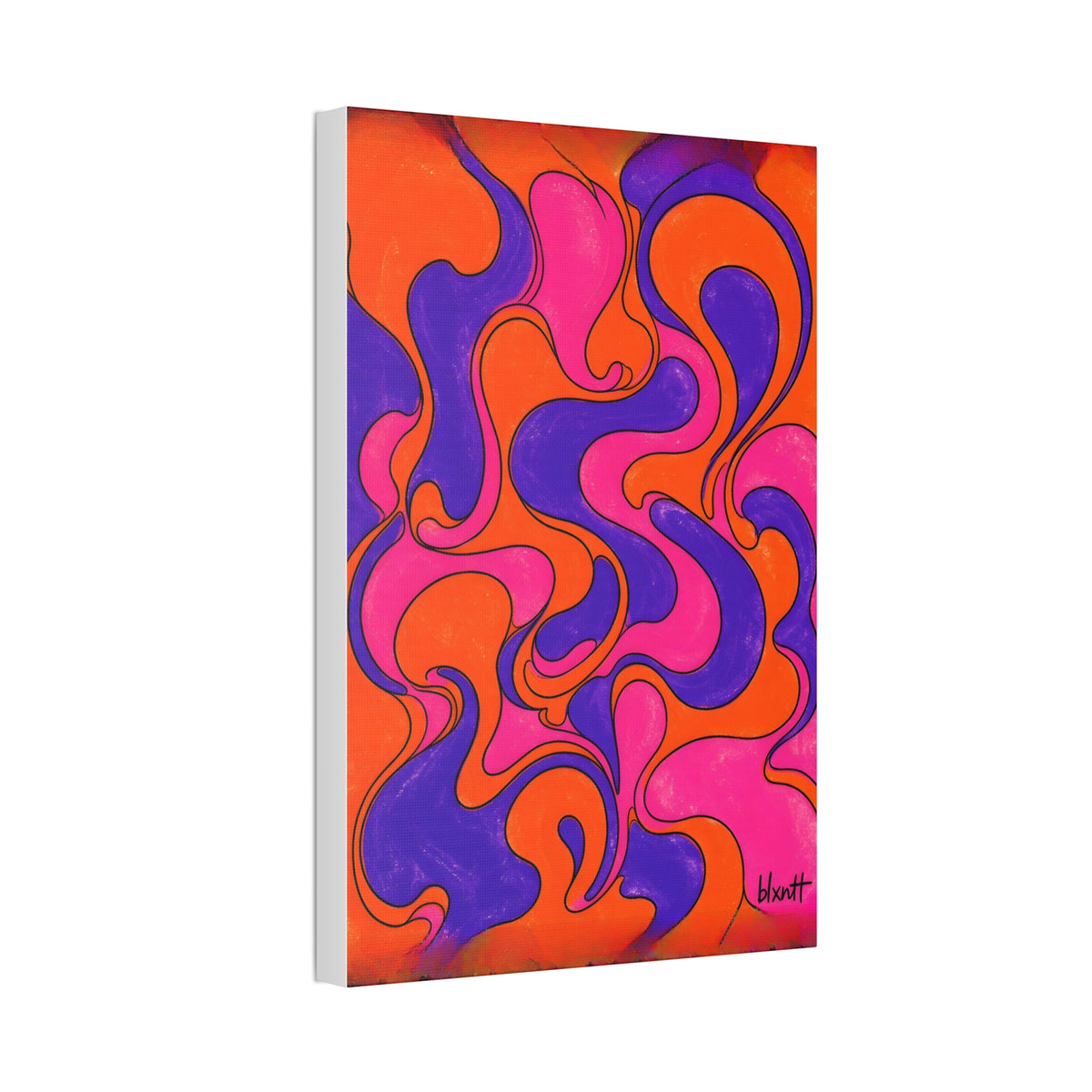 Fillmore Flow - Synthwave Glossy Canvas