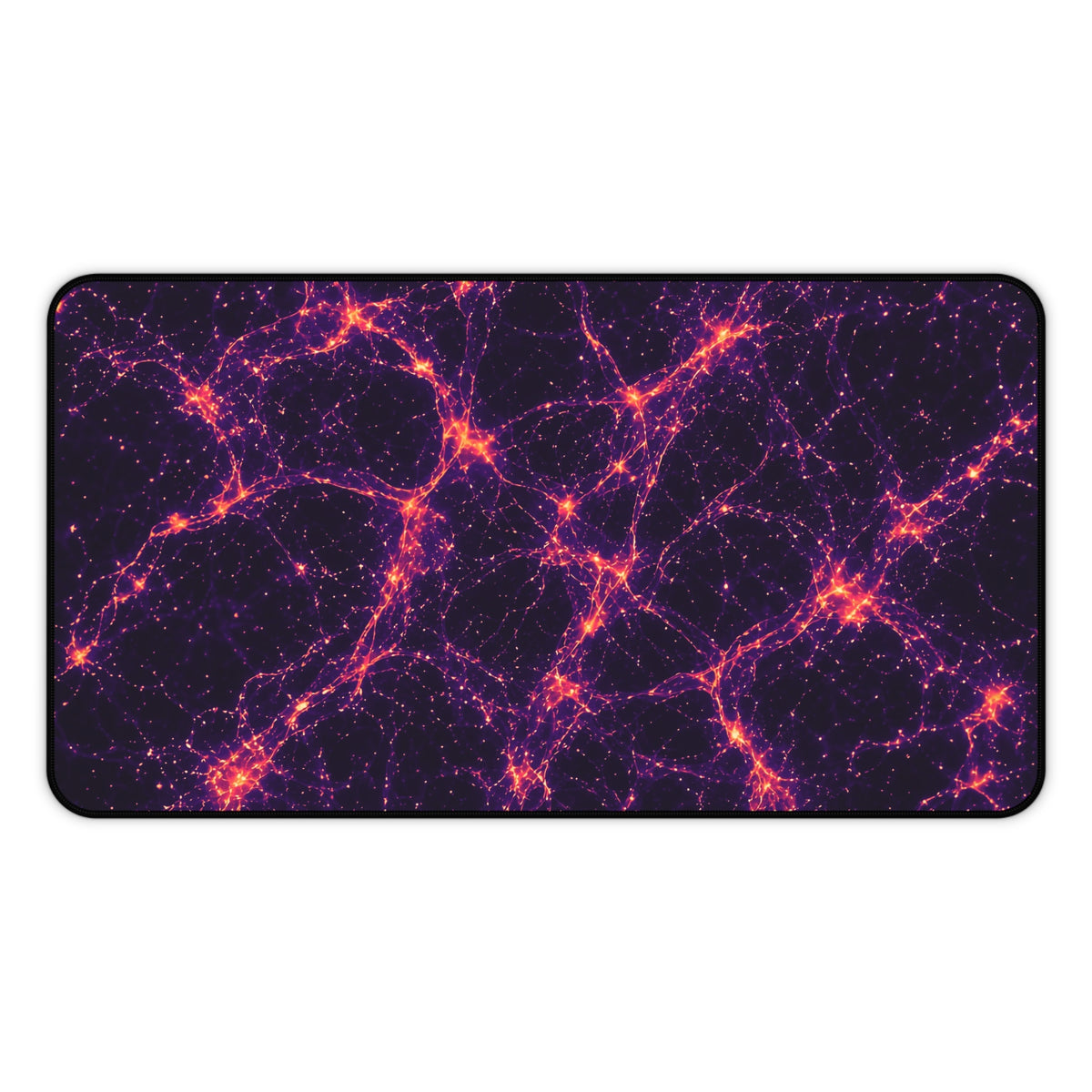 Neon Mycelium - Sunset Synapse Desk Mat